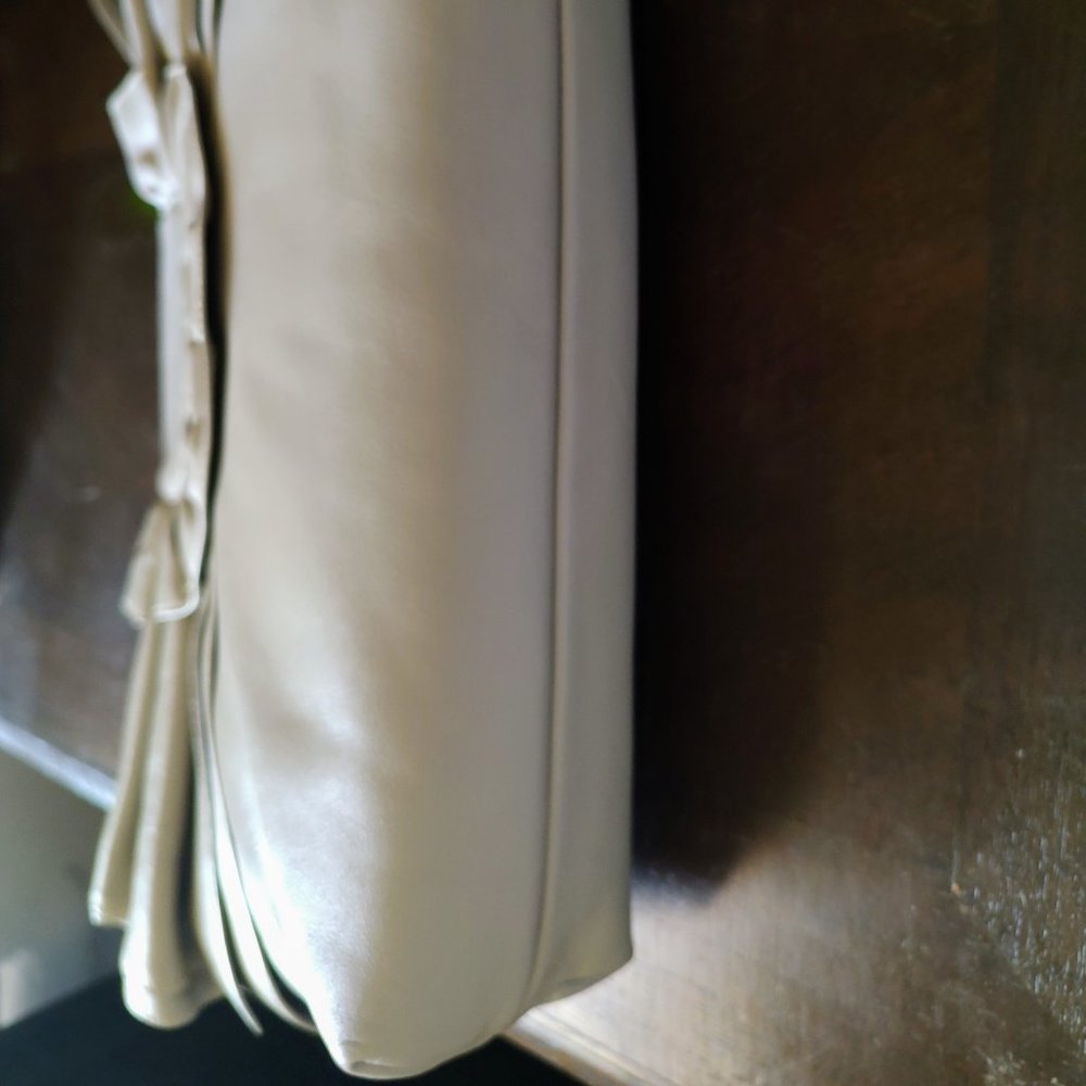 Vintage Susan Gail grey leather clutch with strap options. Excellent condition. - Picture 14 of 14